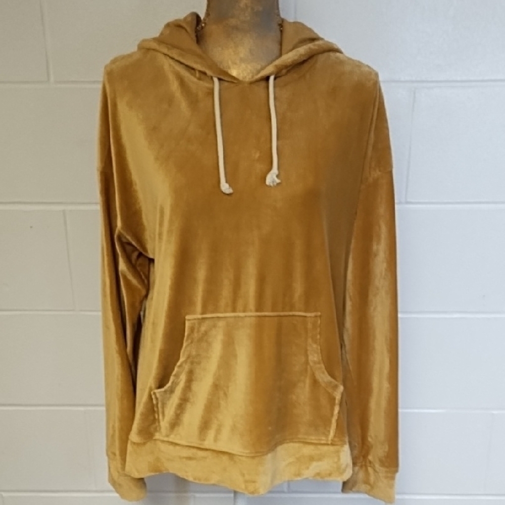 So Soft Velvety Butterscotch Hoodie with Luxurious Texture